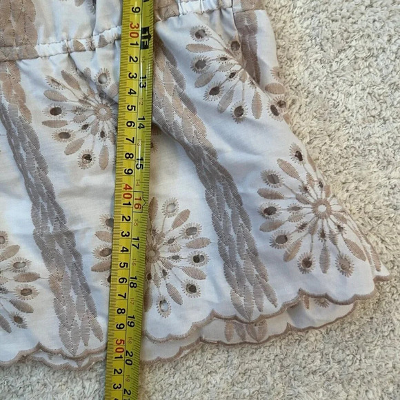 Kirious Women’s Embroidered Sweetheart Neckline Blouse Size Large Eyelet Rose - Picture 9 of 9